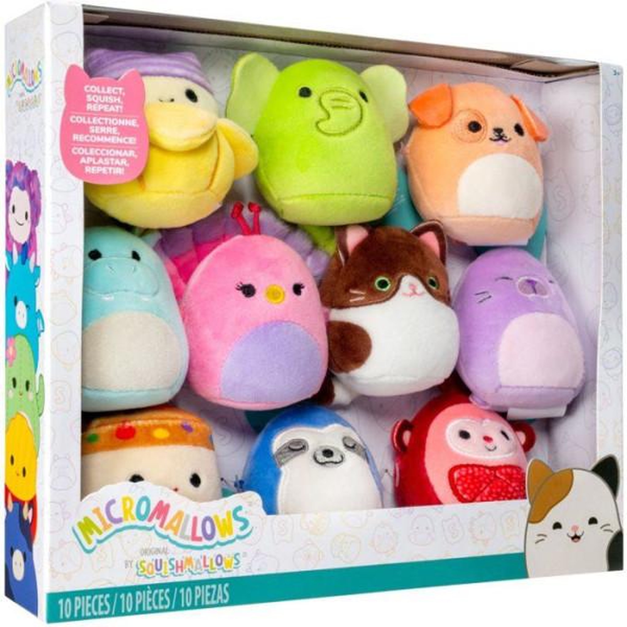 Voir la diapositive 2 : SQUISHMALLOWS Coffret peluches miniatures - SQUISHMALLOWS - Micromallows - 10 pieces - 6,5 cm