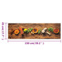 Voir la diapositive 6 : VIDAXL Tapis de cuisine lavable impression d'epices 45x150 cm velours