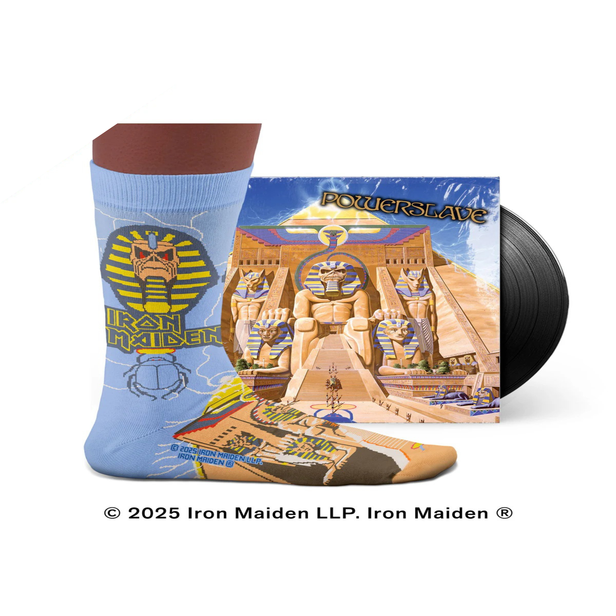 Voir la diapositive 2 : SOCK AFFAIRS Chaussettes iron maiden, powerslave