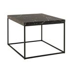 LISA DESIGN Alamosa - table basse - effet marbre noir - 60 cm. Coloris disponibles : Noir