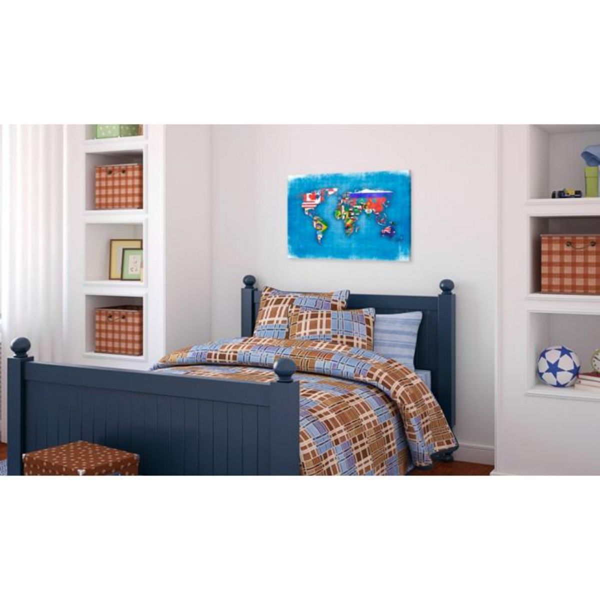 Paris Prix Tableau Imprimé  Drapeaux du Monde