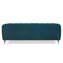 Voir la diapositive 3 : Paris Prix Canapé 3 Places en Velours  Glamour  198cm Bleu