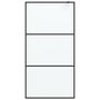 Voir la diapositive 3 : VIDAXL Paroi de douche Noir 100x195 cm Verre ESG depoli