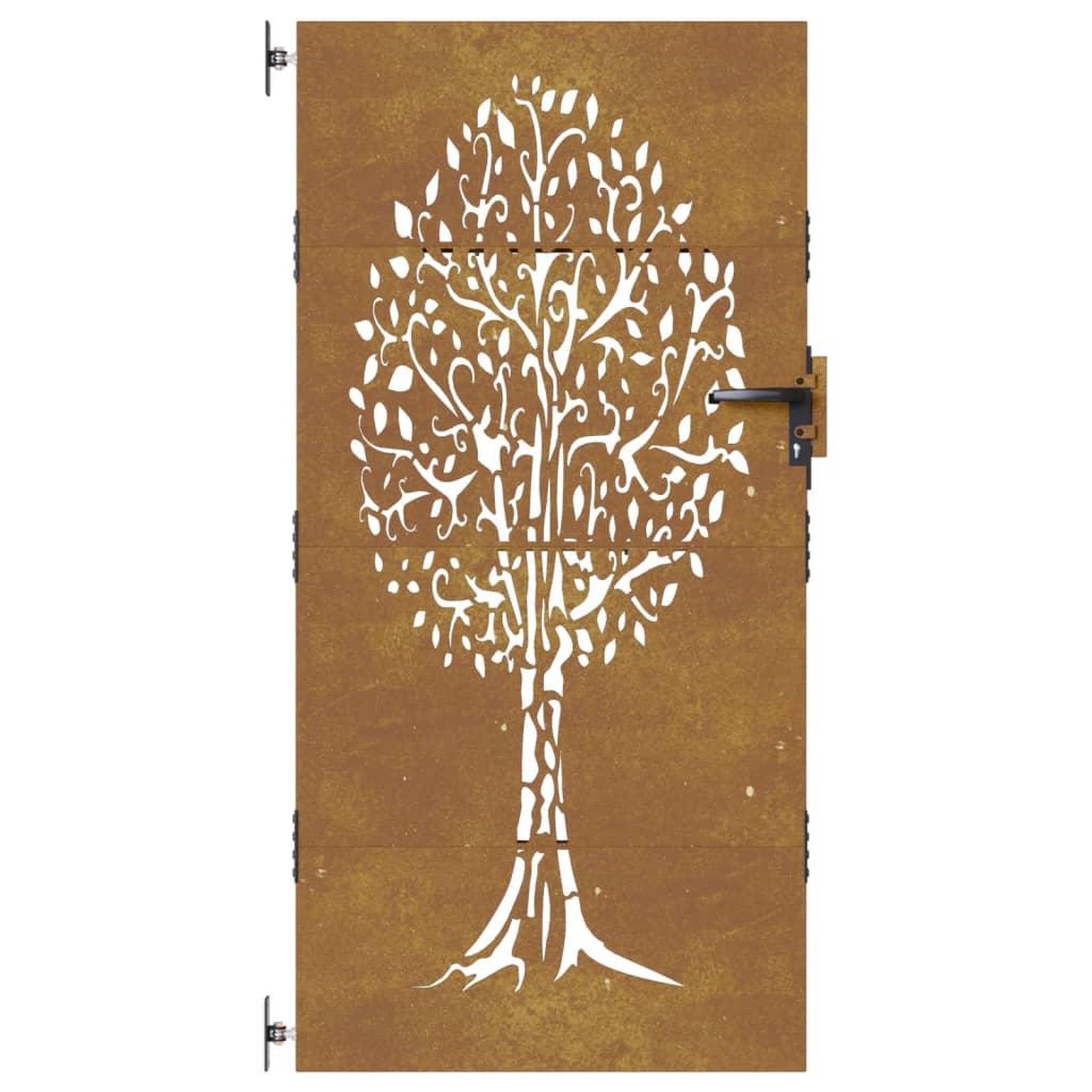 Voir la diapositive 4 : VIDAXL Portail de jardin 85x175 cm acier corten conception de l'arbre
