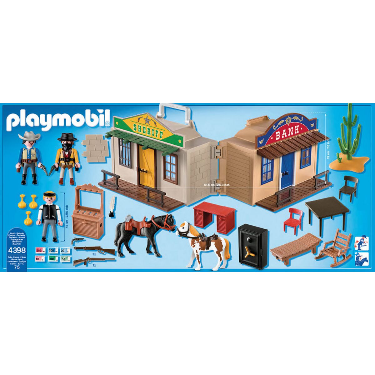 PLAYMOBIL 4398 Coffret de cow-boy transportable