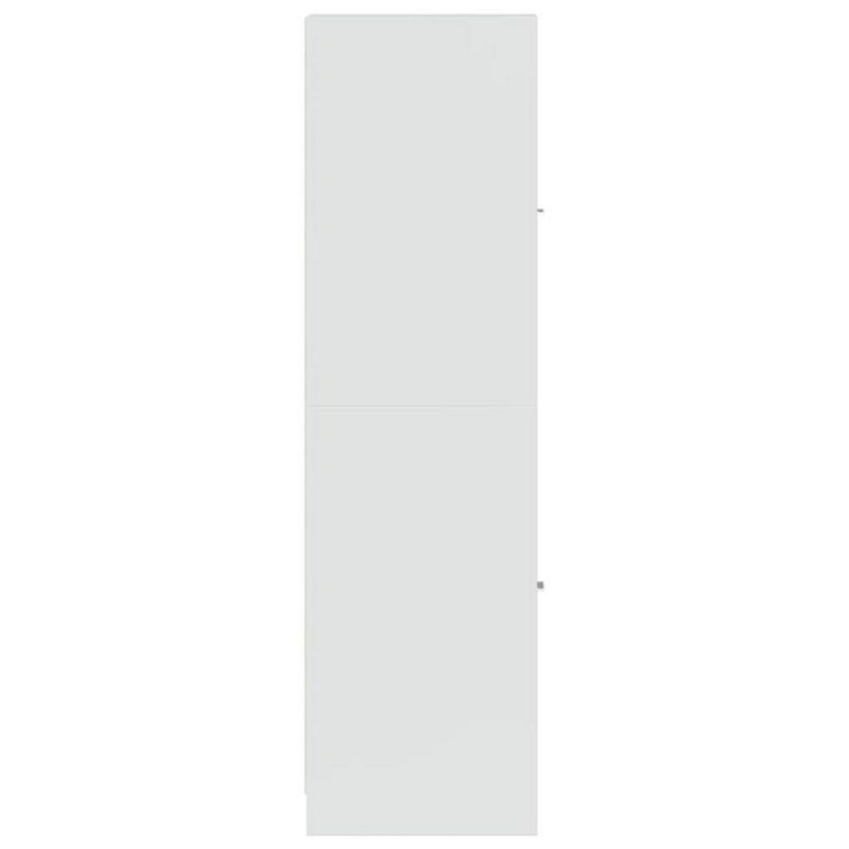 VIDAXL Armoire d apothicaire blanc brillant bois d'ingénierie