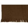 Voir la diapositive 2 : Paris Prix Plaid Uni à Franges  Glen  130x180cm Marron