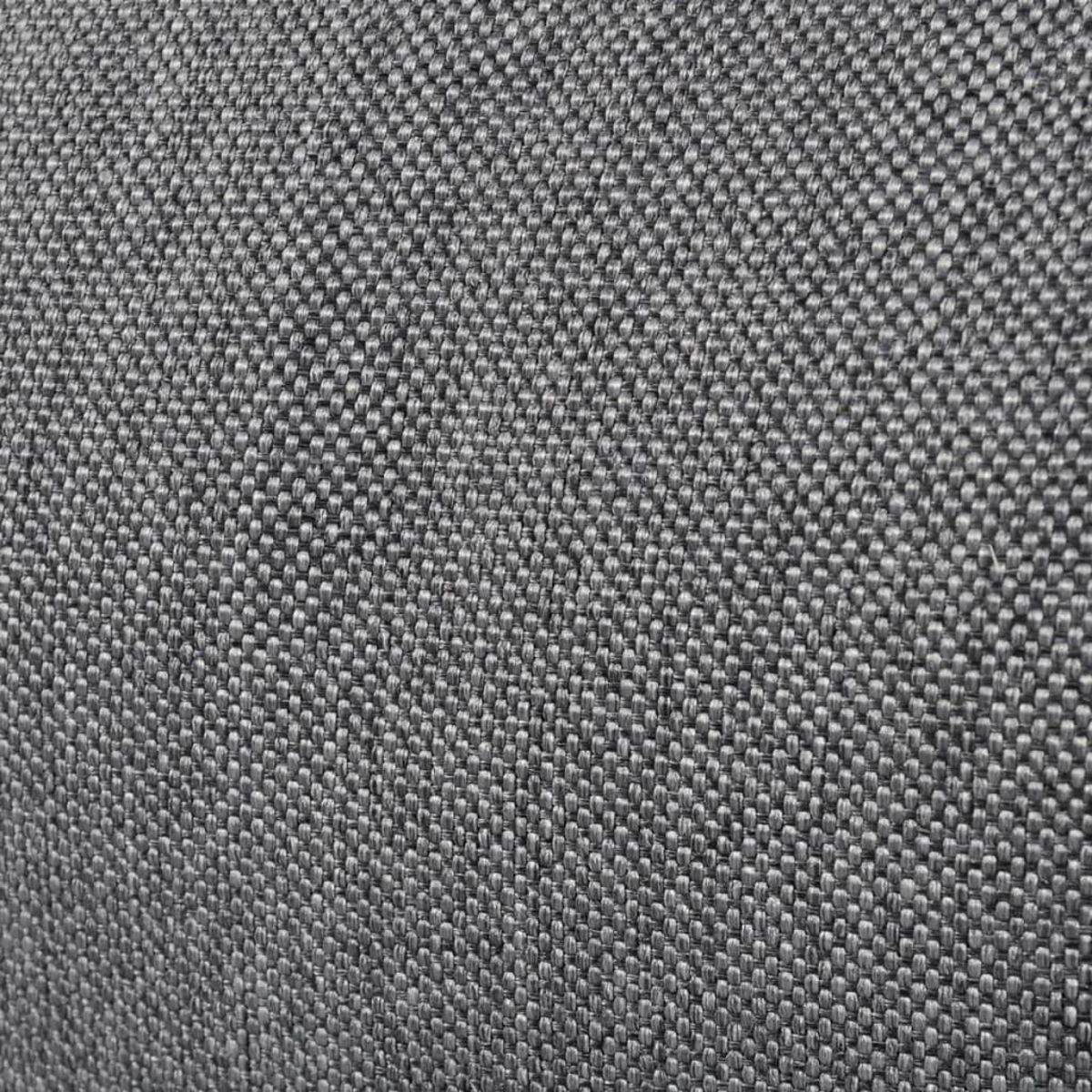 VIDAXL Chaise longue pliable de sol Gris Tissu