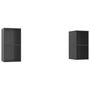 Voir la diapositive 2 : VIDAXL Meubles TV muraux 2 pcs Gris brillant Bois d'ingenierie