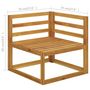 Voir la diapositive 6 : VIDAXL Salon de jardin 7 pcs avec coussin Creme Bois d'acacia solide