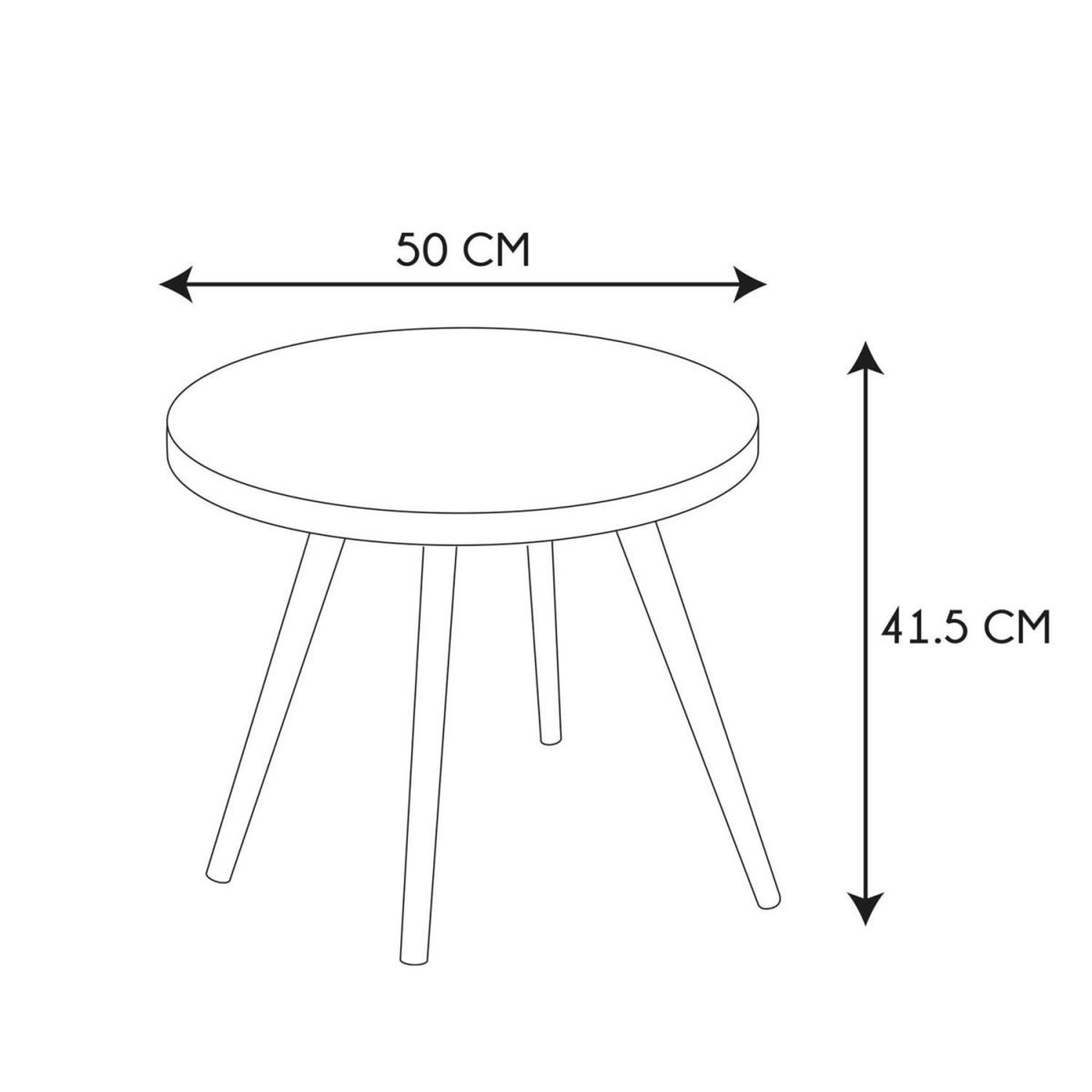 Voir la diapositive 5 : The Home Deco Factory Table Basse Design  Arabesque  50cm Blanc & Beige