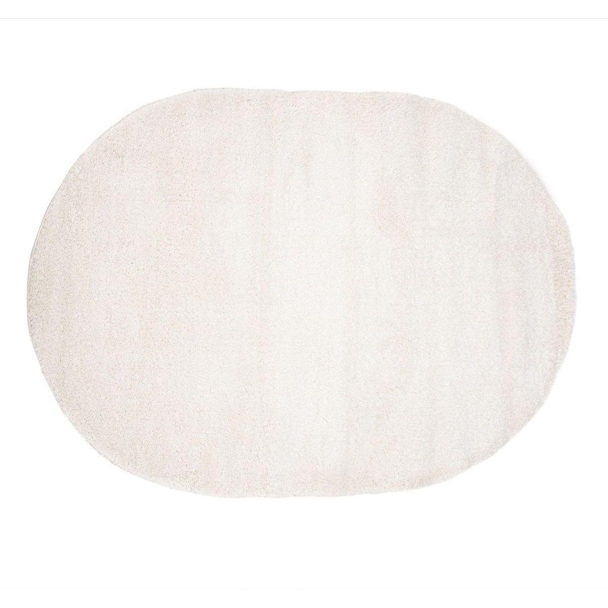 Paris Prix Tapis déco ovale  walter  240x340cm blanc