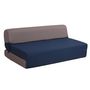 Voir la diapositive 1 : Chauffeuse 2 places tissu bicolore DUETTO