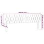 Voir la diapositive 6 : VIDAXL Tete de lit a LED Noir 200x7x78/88 cm Tissu