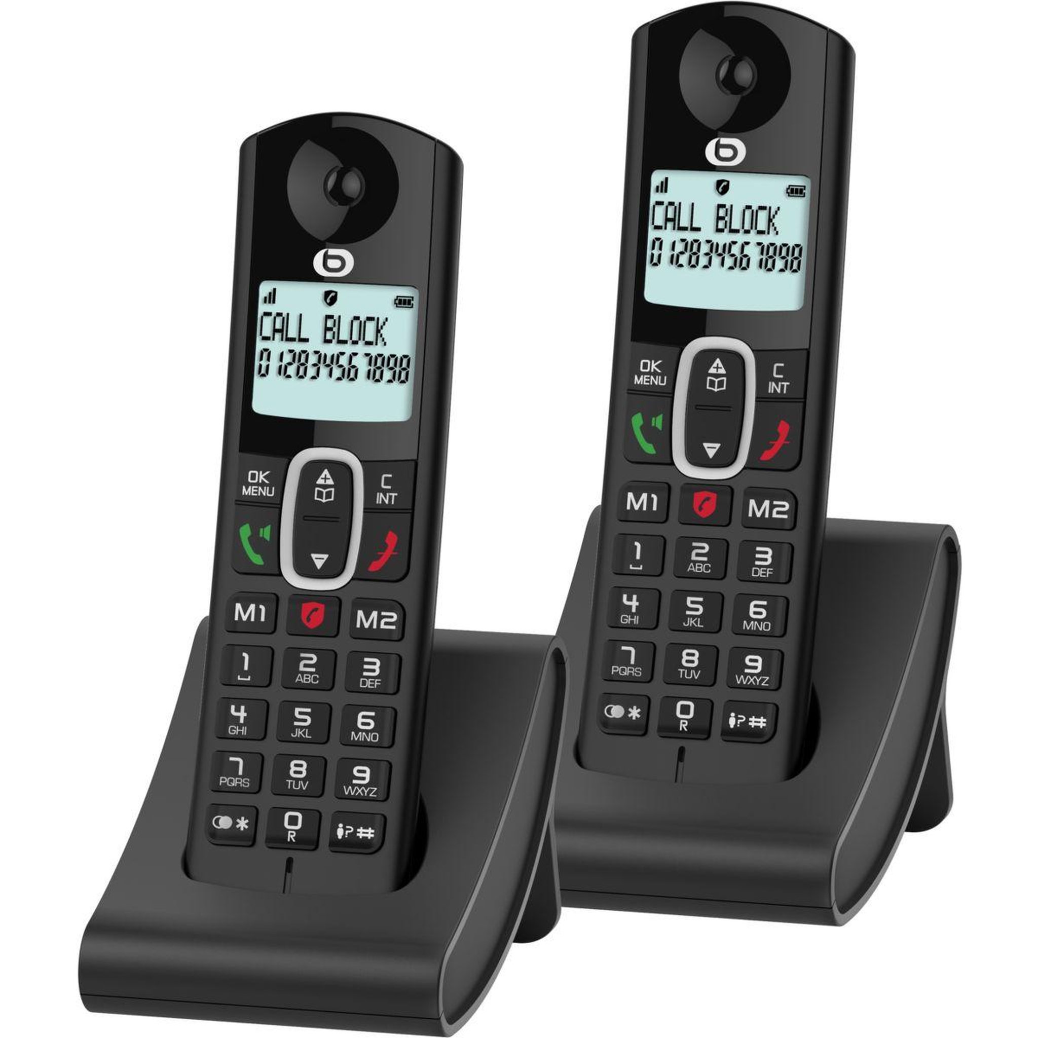 Voir la diapositive 2 : ESSENTIEL B Téléphone sans fil Tribu duo V3