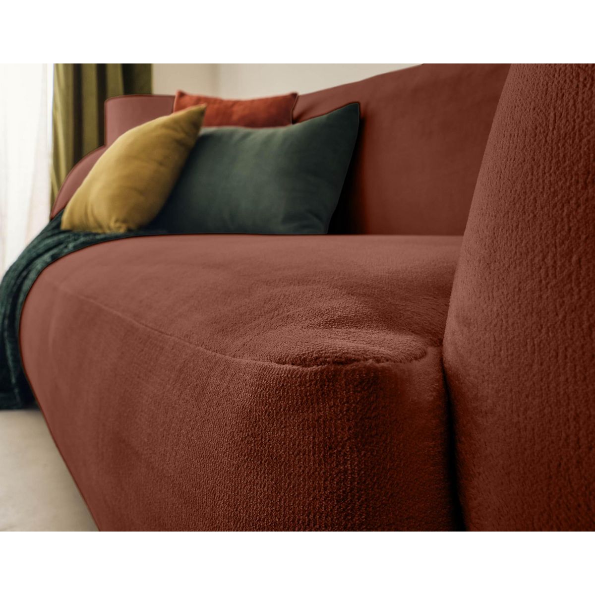 LISA DESIGN Ernee - canapé 3 places - en velours