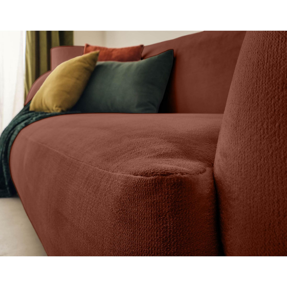 LISA DESIGN Ernee - canapé 3 places - en velours