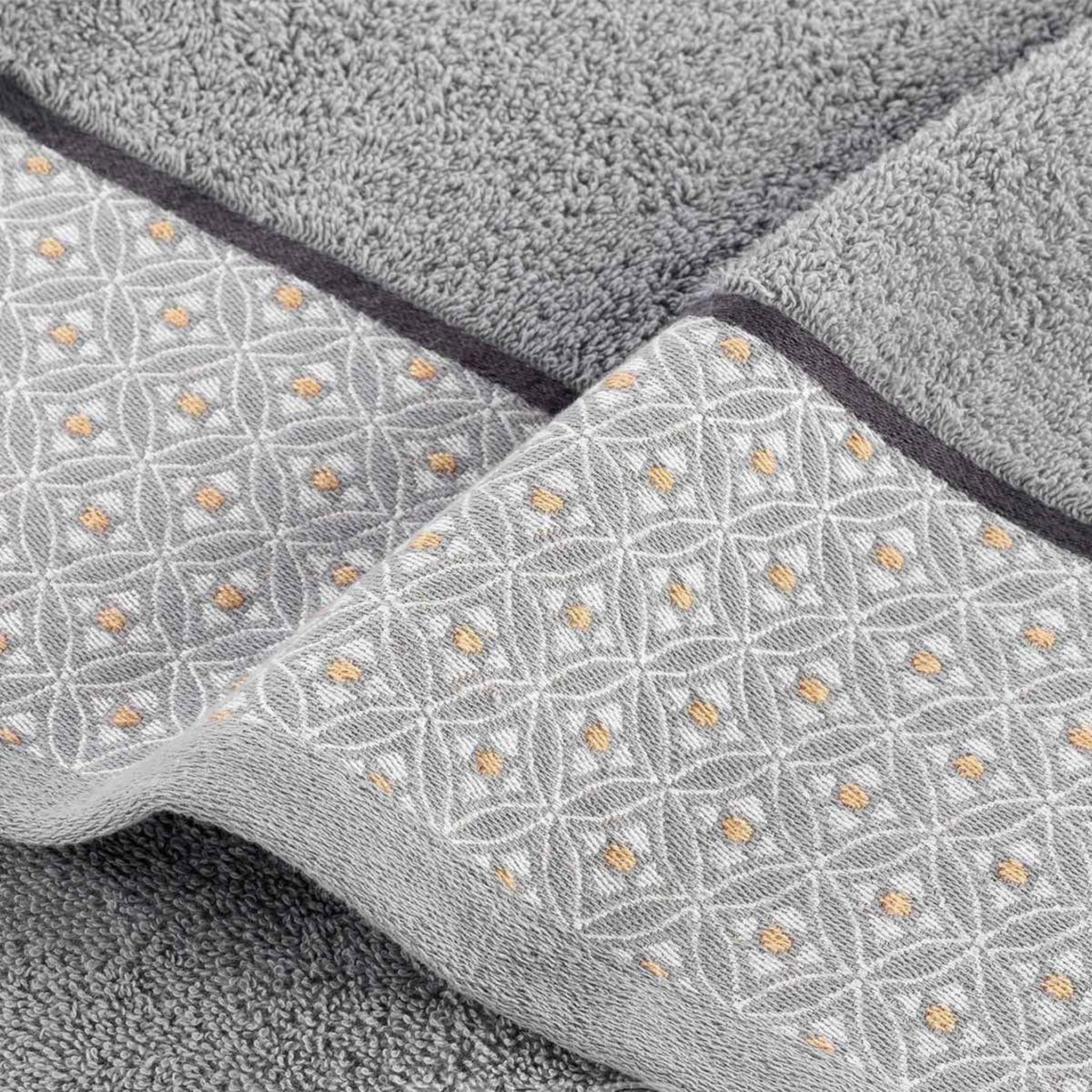 Voir la diapositive 2 : Douceur d'Intérieur Serviette de toilette jacquard  belina  50x90cm gris