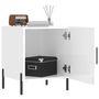 Voir la diapositive 3 : VIDAXL Tables de chevet 2 pcs blanc brillant 40x40x50 cm