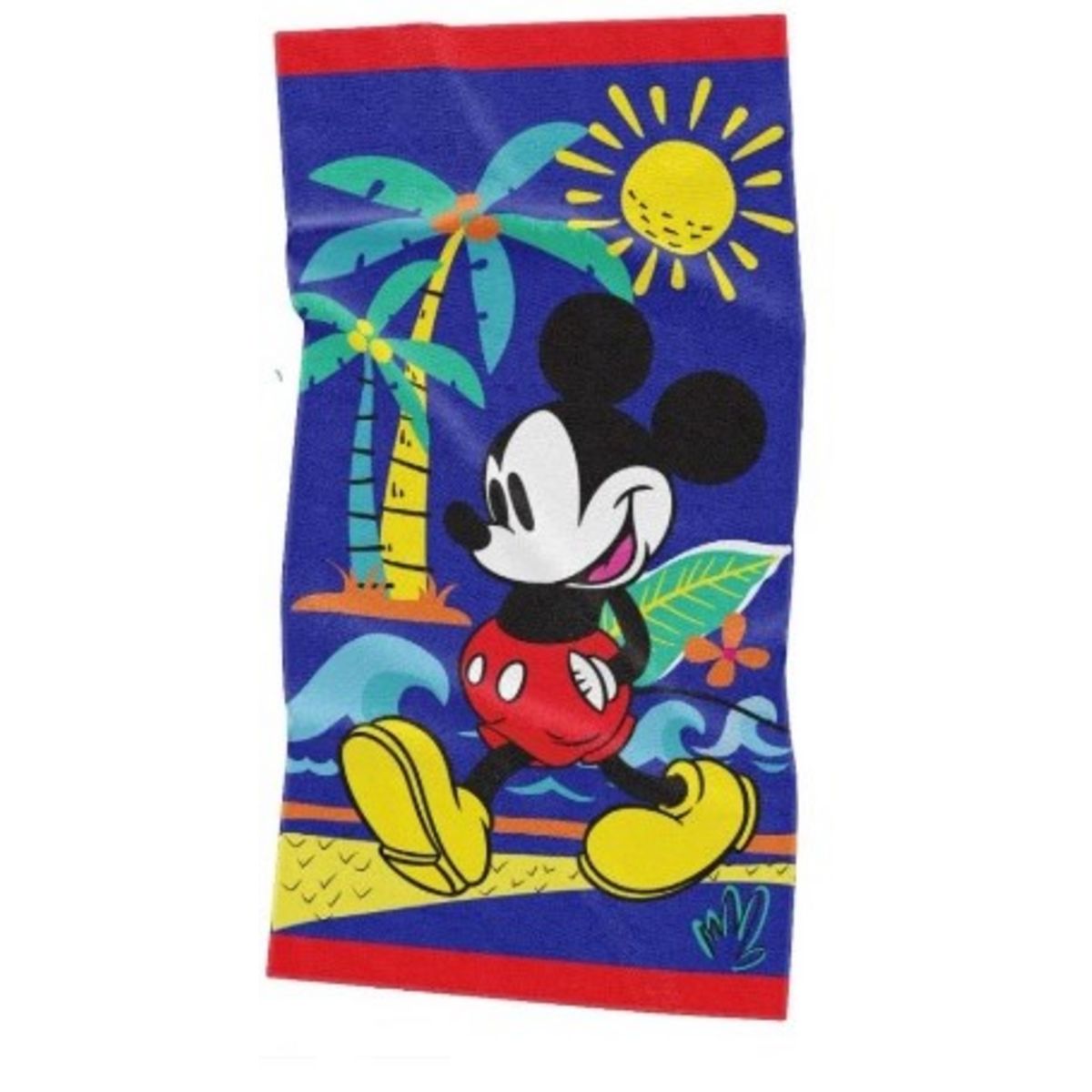 DISNEY Serviette de plage en velours imprimé MICKEY 