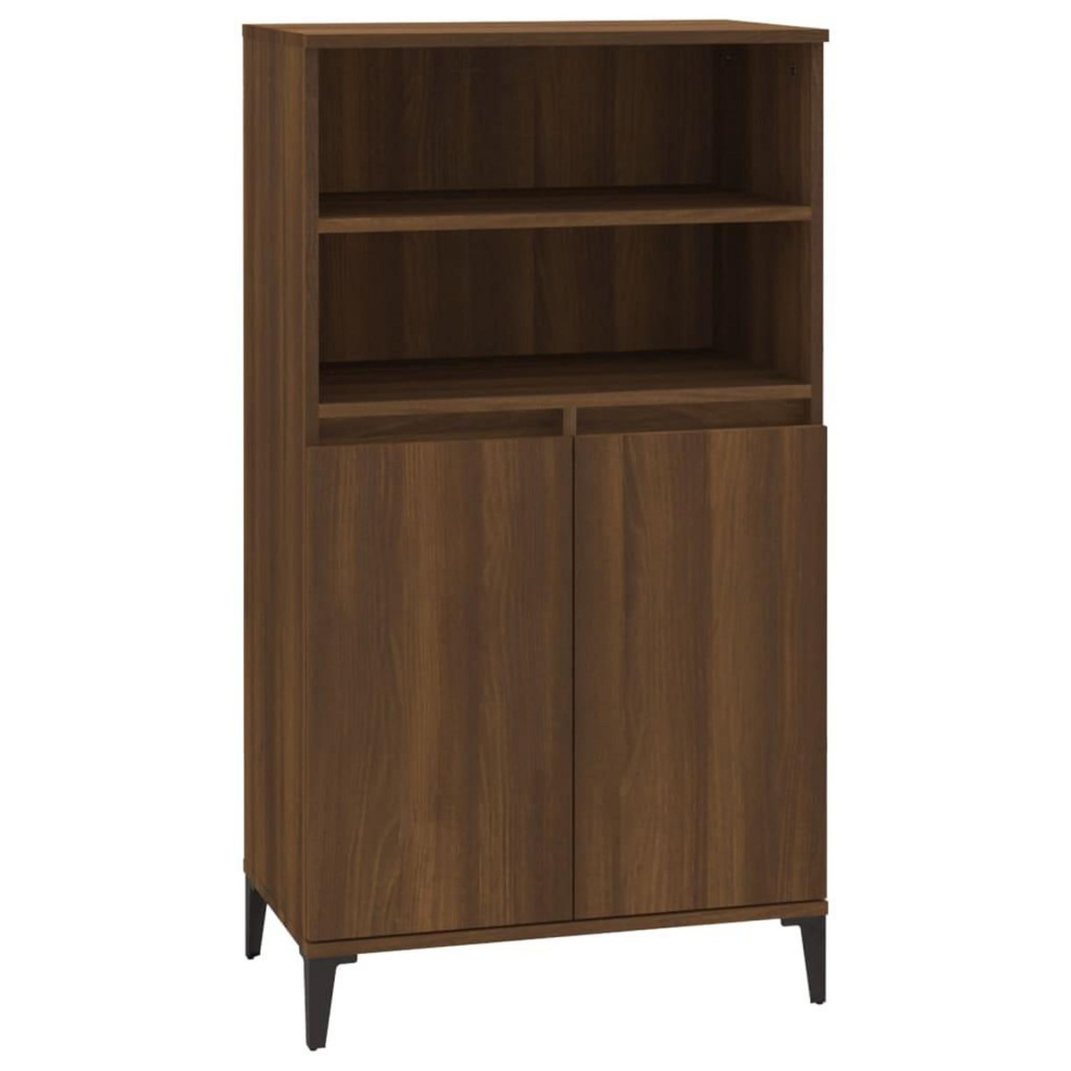VIDAXL Buffet haut Chene marron 60x36x110 cm Bois d'ingenierie
