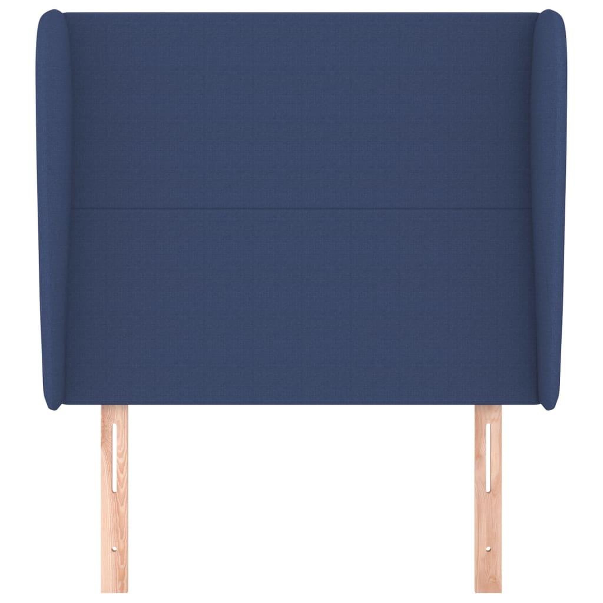 Voir la diapositive 3 : VIDAXL Tete de lit avec oreilles Bleu 103x23x118/128 cm Tissu