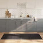 VIDAXL Tapis rectangulaire marron fonce 80x200 cm bambou