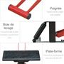 Voir la diapositive 6 : HOMCOM Lève moto béquille d'atelier stand moto tout-terrain moto cross supermotard hauteur réglable acier noir rouge