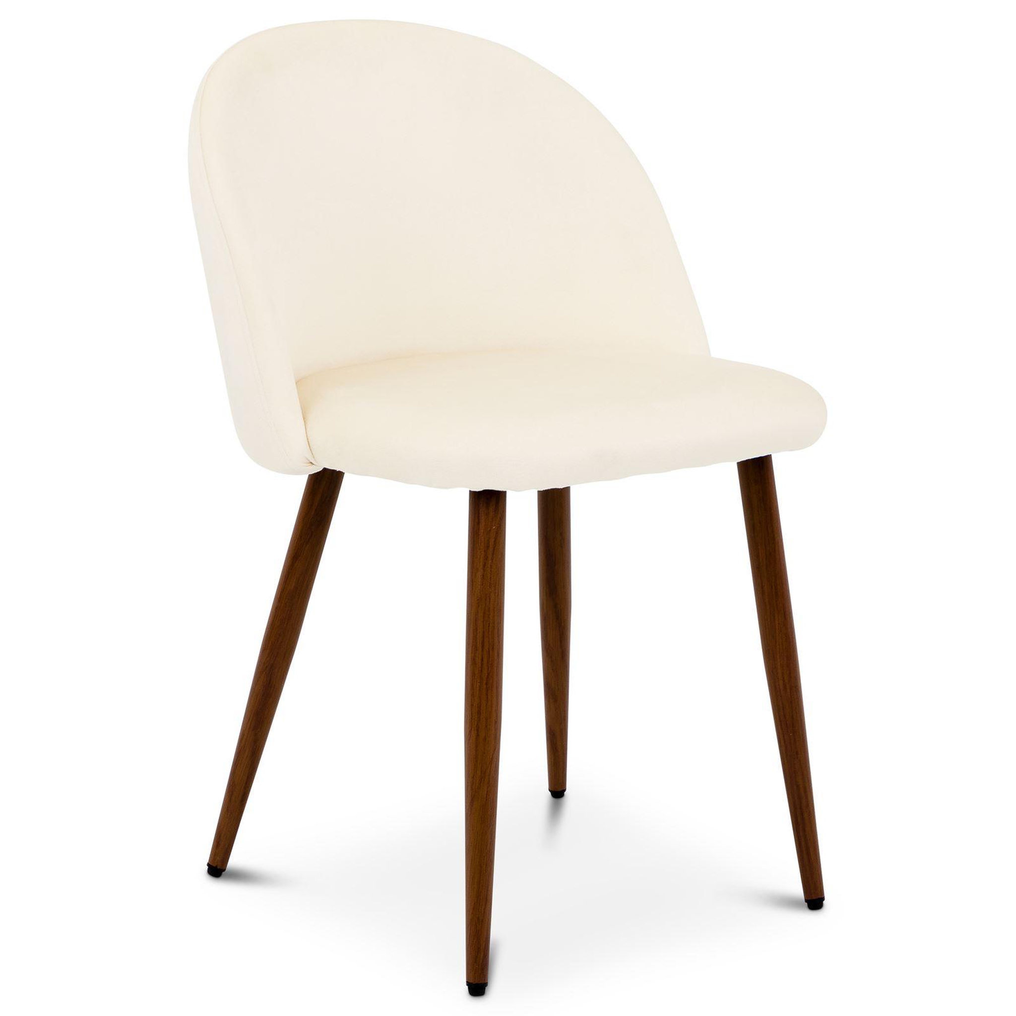 Voir la diapositive 3 : IDIMEX Lot de 2 chaises navia de salle à manger en velours