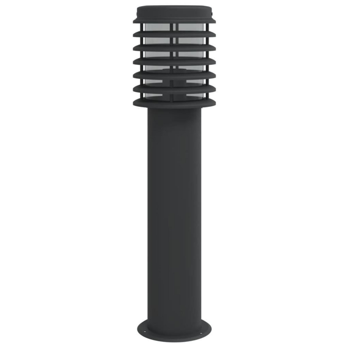 VIDAXL Lampadaire d'exterieur noir 60 cm acier inoxydable