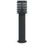 Voir la diapositive 2 : VIDAXL Lampadaire d'exterieur noir 60 cm acier inoxydable