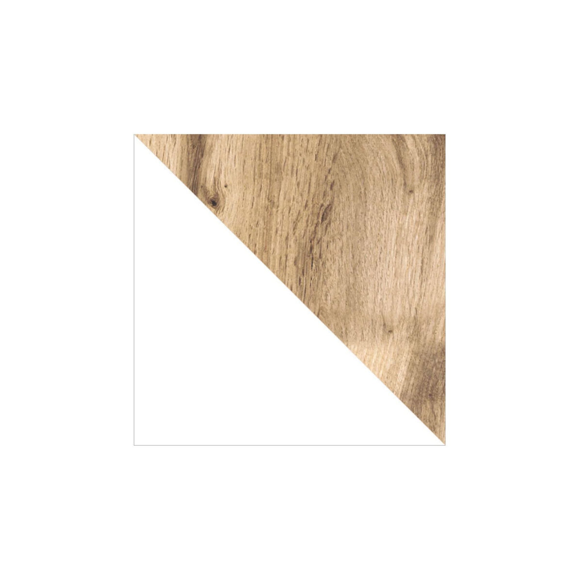 BEST MOBILIER Olga - meuble tv - effet bois et blanc - 2 tiroirs - 198 cm