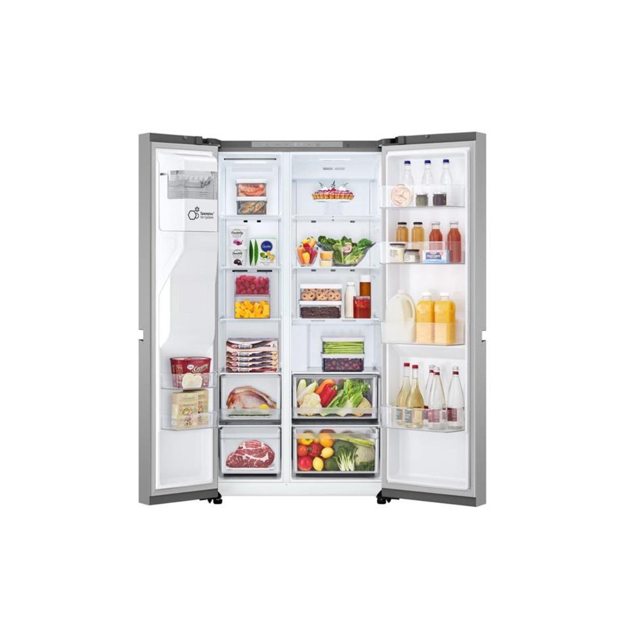 Voir la diapositive 3 : LG Réfrigérateur américain 91.3cm 638l nofrost - gslc40pype