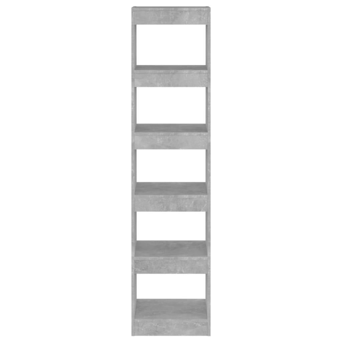 VIDAXL Bibliotheque/Separateur de piece Gris beton 40x30x166 cm