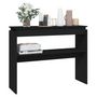 Voir la diapositive 3 : VIDAXL Table console noir 102x30x80 cm bois d ingénierie