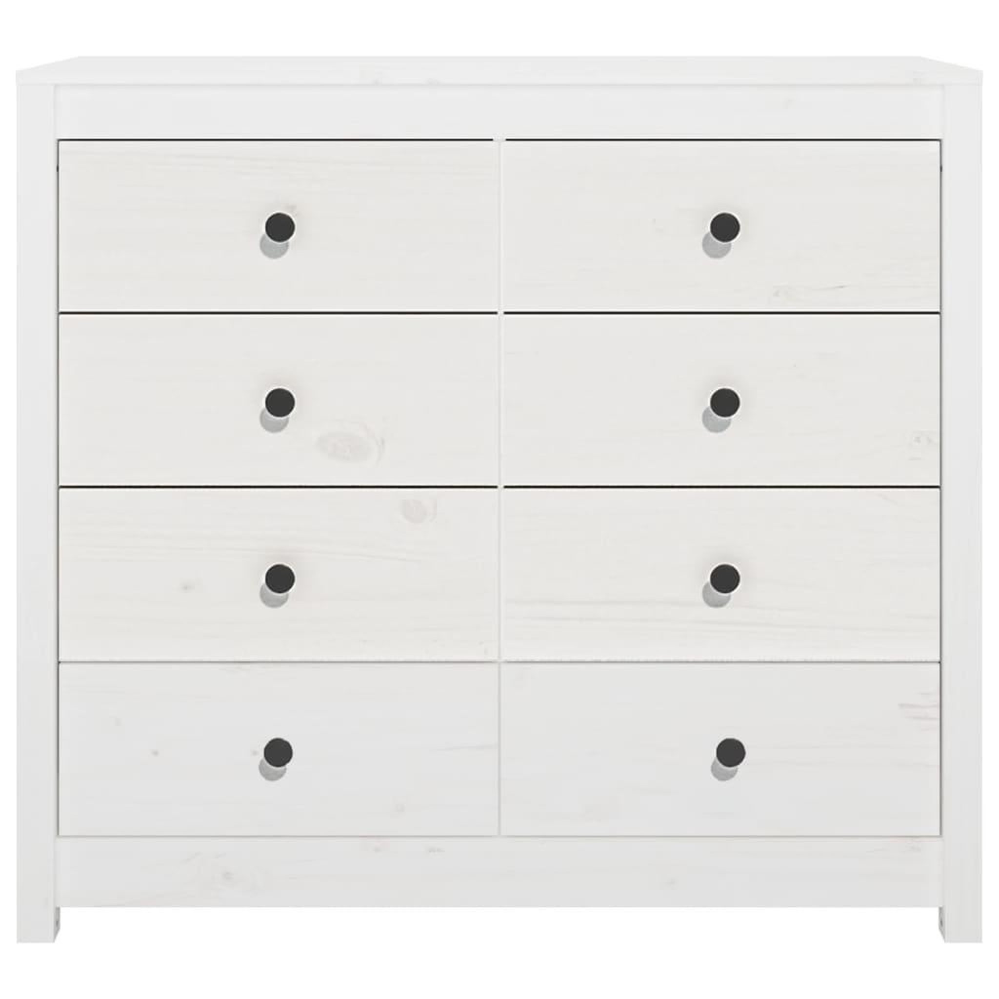 Voir la diapositive 4 : VIDAXL Armoire laterale Blanc 100x40x90 cm Bois de pin massif