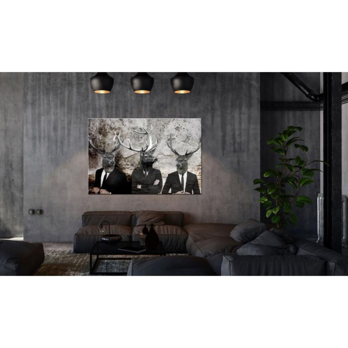 Paris Prix Tableau Imprimé  Deer in Suits