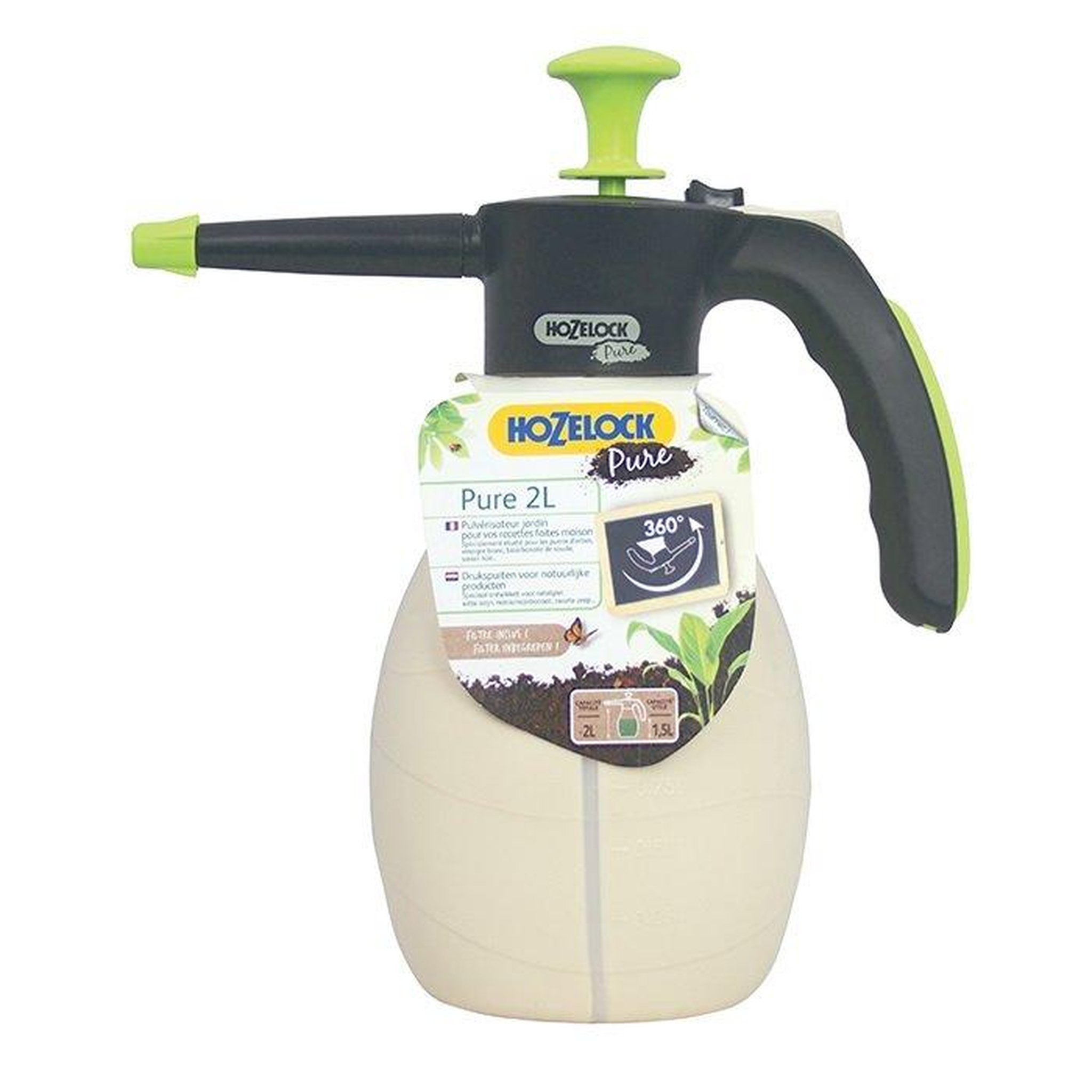 Hozelock Pulvérisateur Hozelock Pure pour vos préparations faites maison 2L