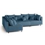 Voir la diapositive 2 : LISA DESIGN Edinburg - canapé modulable d'angle réversible 4 places - en velours côtelé