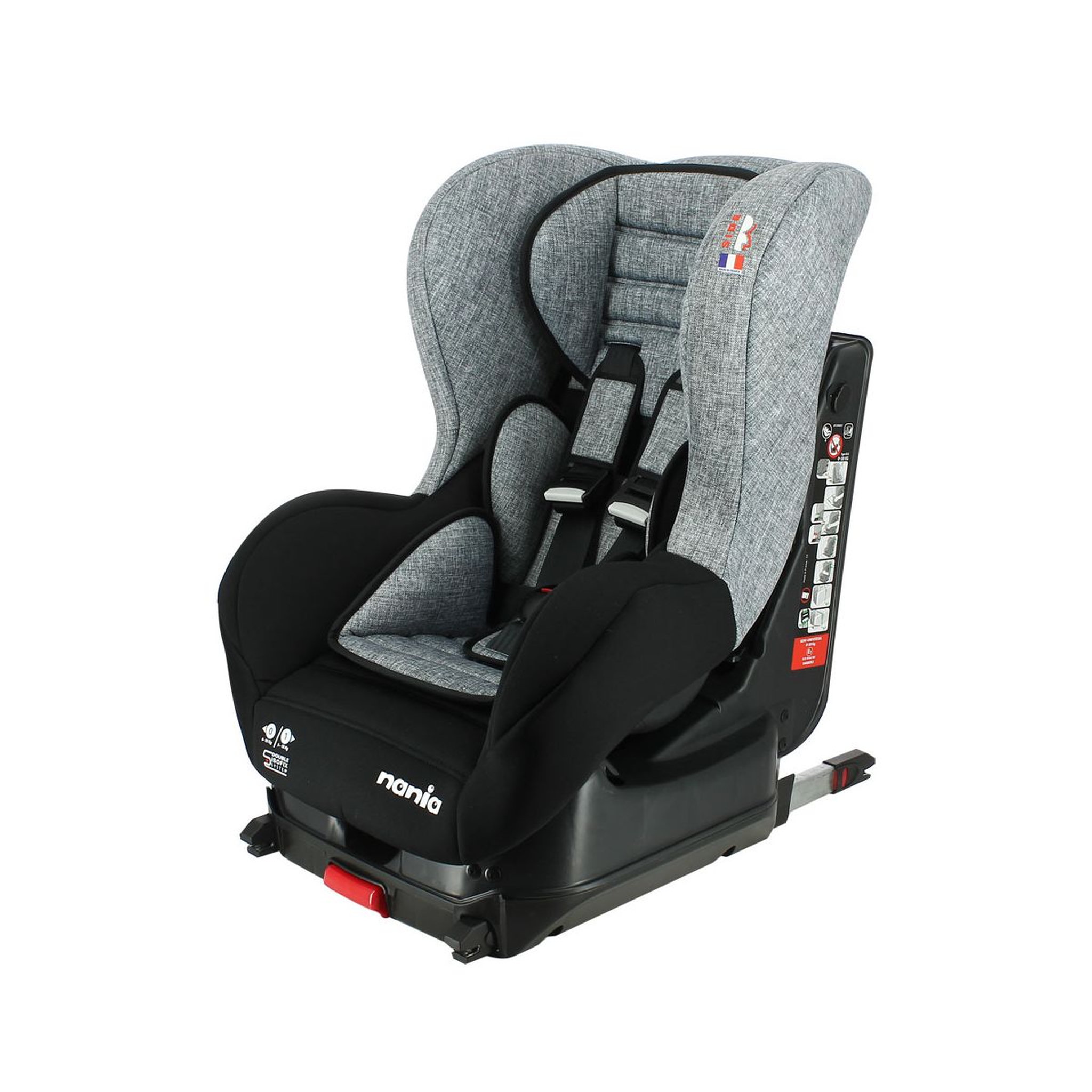 Voir la diapositive 1 : NANIA Siège auto isofix  groupe 0/1 COSMO Nania Silver