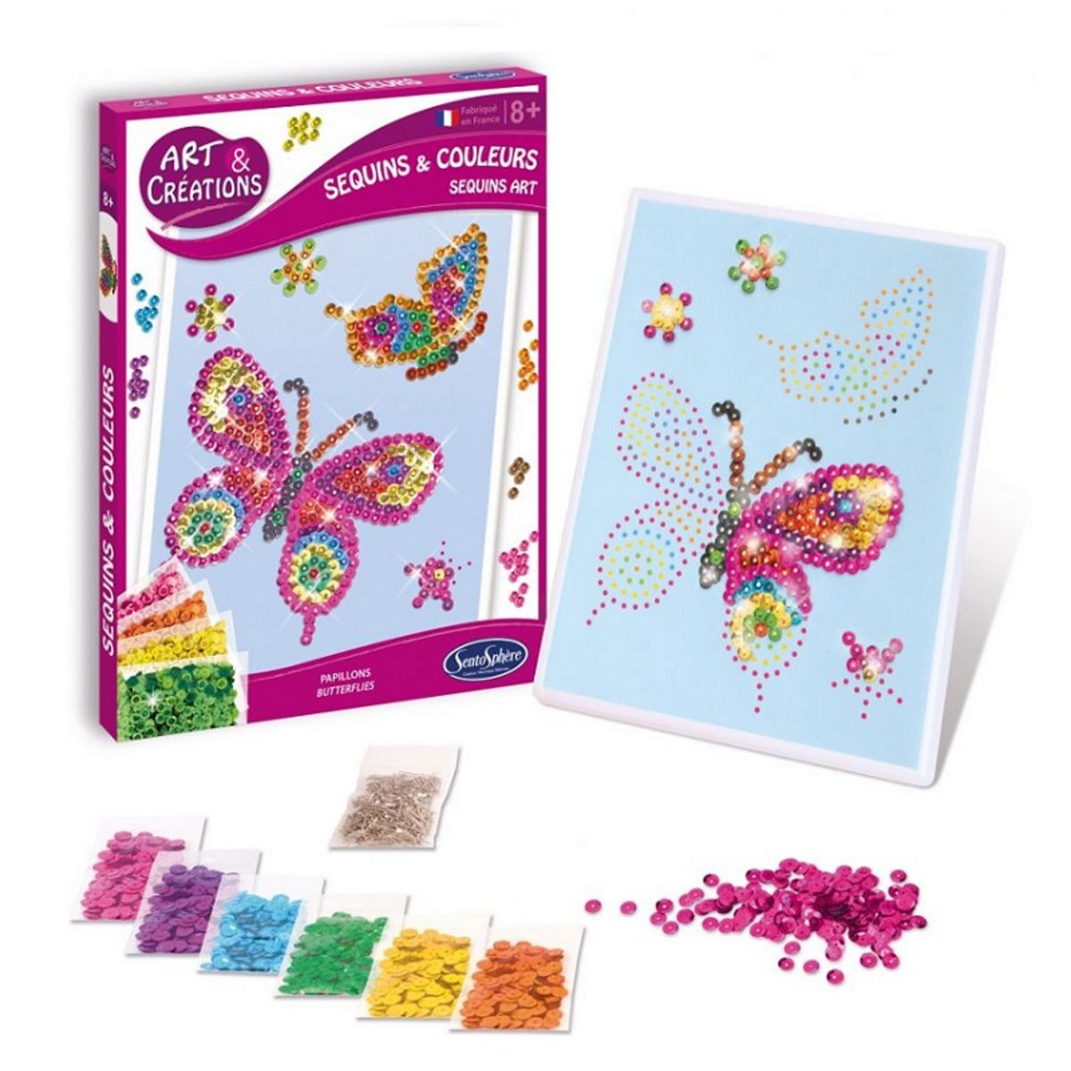 Sentosphère Sequins et couleurs papillons