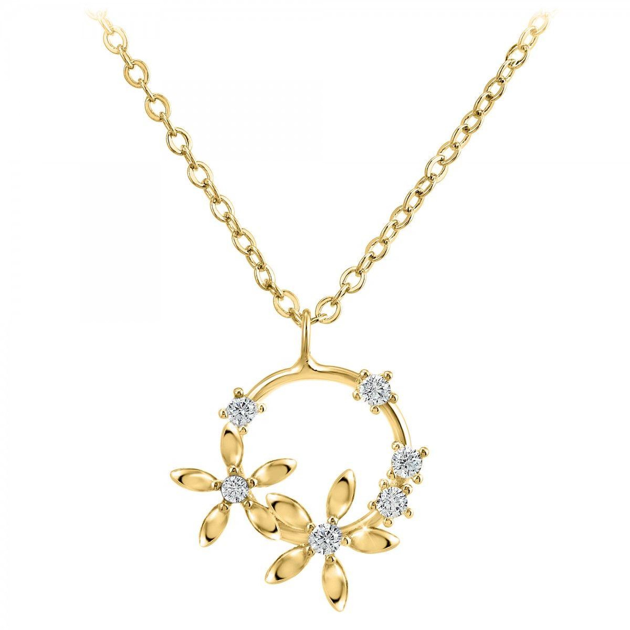 SC BOHEME Collier fleurs par SC Bohème orné de Zirconium