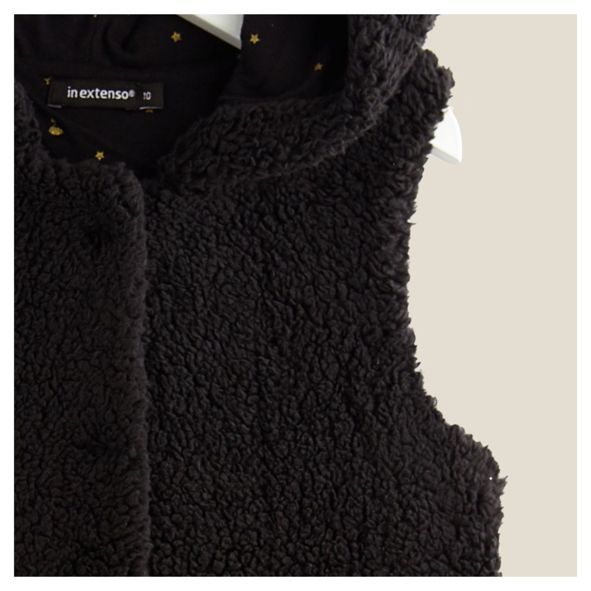 IN EXTENSO Gilet en fourrure sans manches fille