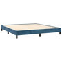 Voir la diapositive 4 : VIDAXL Cadre de lit sans matelas bleu fonce 180x200 cm velours