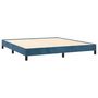 Voir la diapositive 4 : VIDAXL Cadre de lit sans matelas bleu fonce 180x200 cm velours