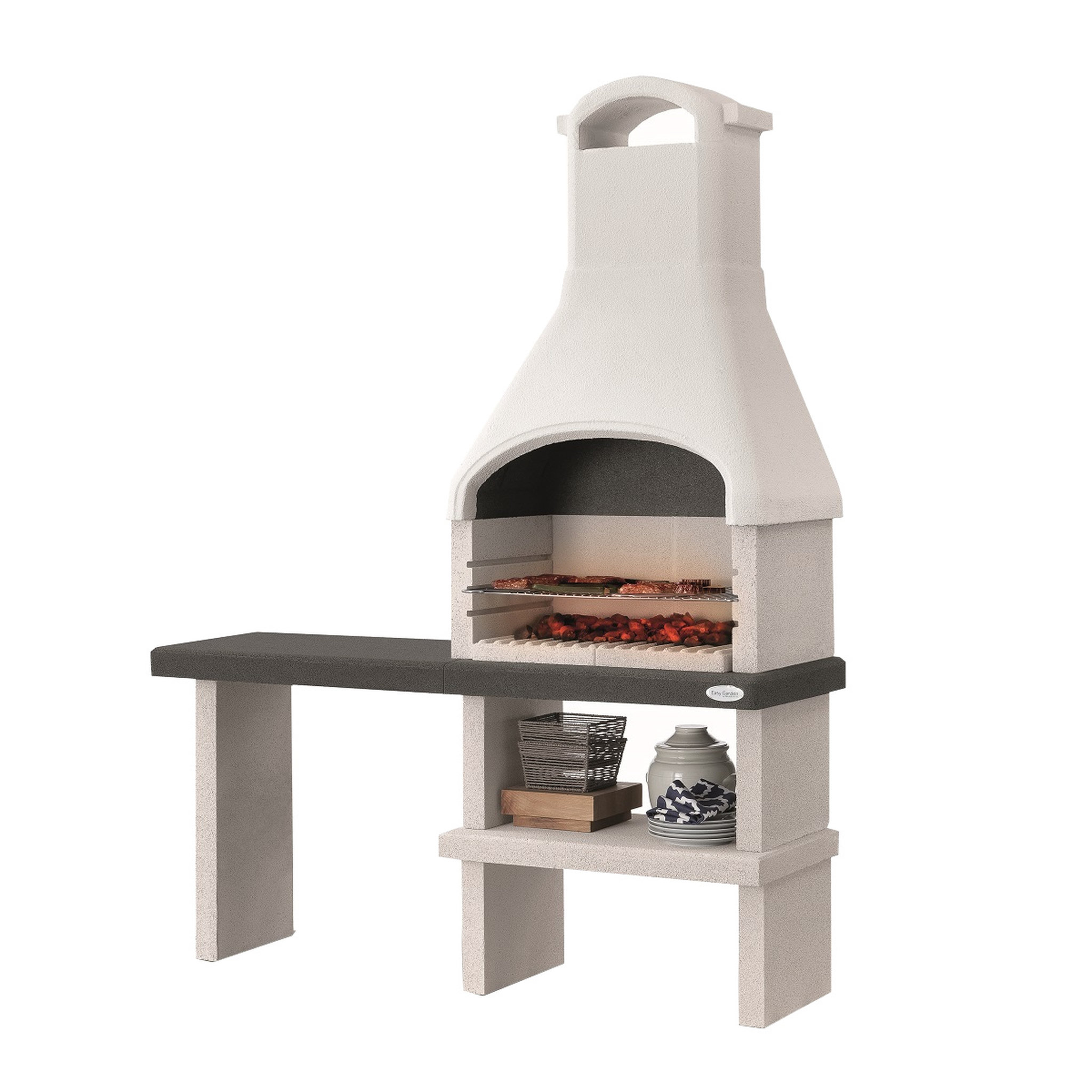 Voir la diapositive 2 : PALAZZETTI Barbecue fixe pierre ORLANDO 