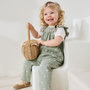 Voir la diapositive 6 : Petit Béguin Ensemble salopette bébé en gaze de coton et t-shirt Anaelle