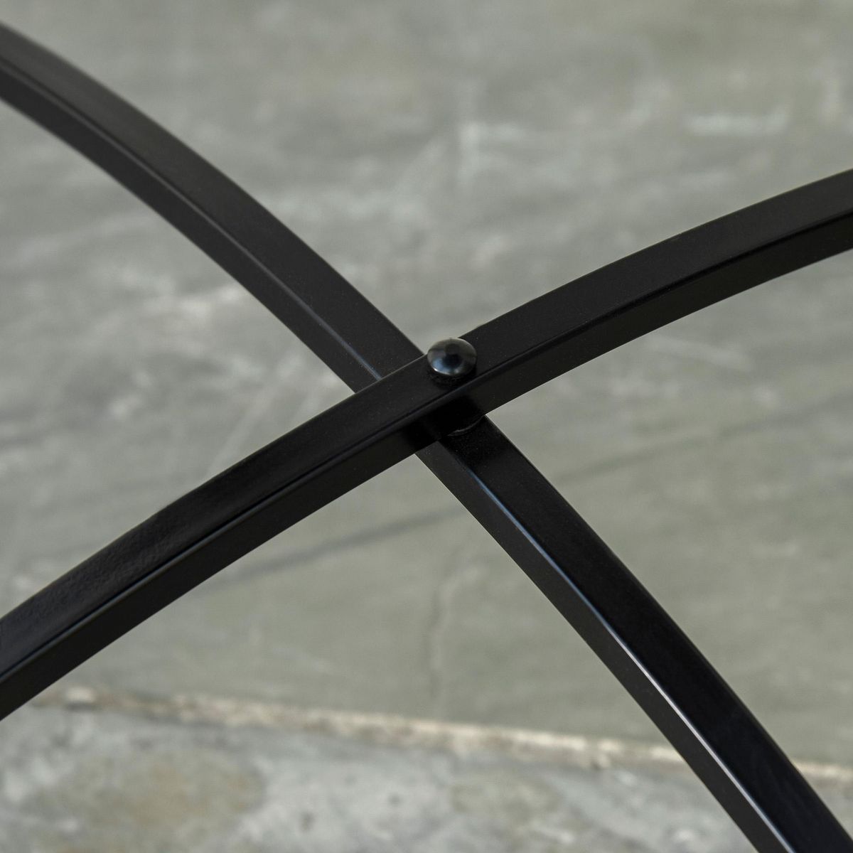 OUTSUNNY Table ronde style fer forgé bistro plateau mosaïque motif rose des vents métal époxy anticorrosion noir céramique