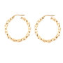 Voir la diapositive 1 : L'ATELIER D'AZUR Boucles d'Oreilles Créoles Torsadées - Or Jaune - Femme