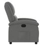 Voir la diapositive 4 : VIDAXL Fauteuil inclinable Gris fonce Tissu